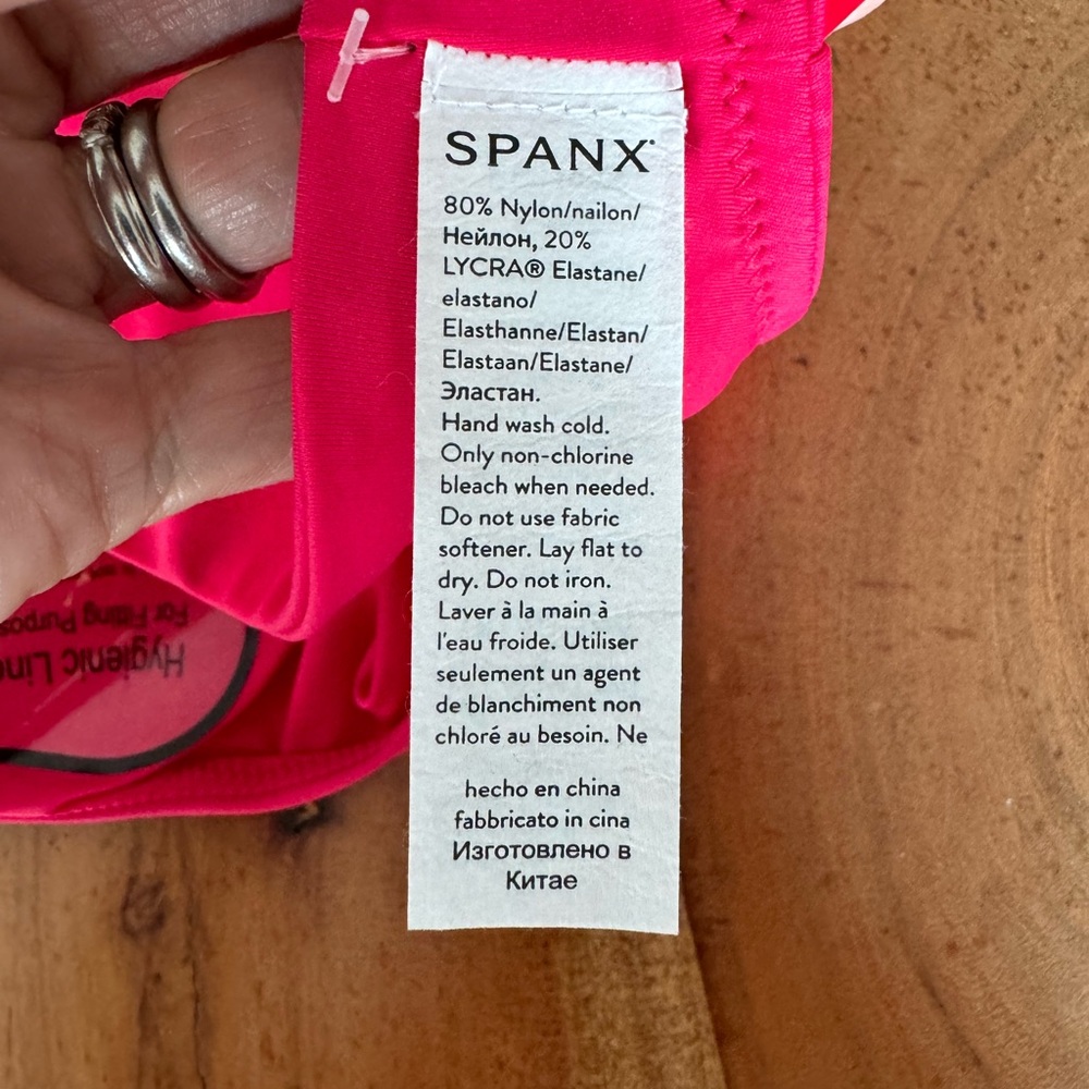NWT Spanx Hibiscus Pink Swim Bottom size large - Picture 6 of 6